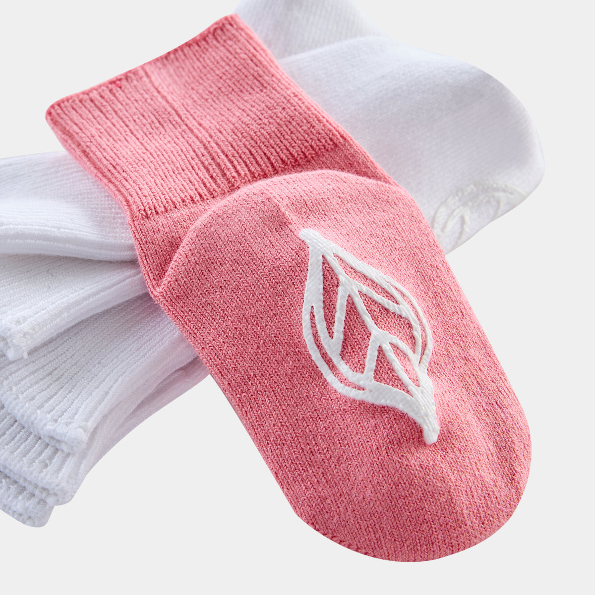 Silk Blended Anti Slip Socks - Pink 3-Pair Set