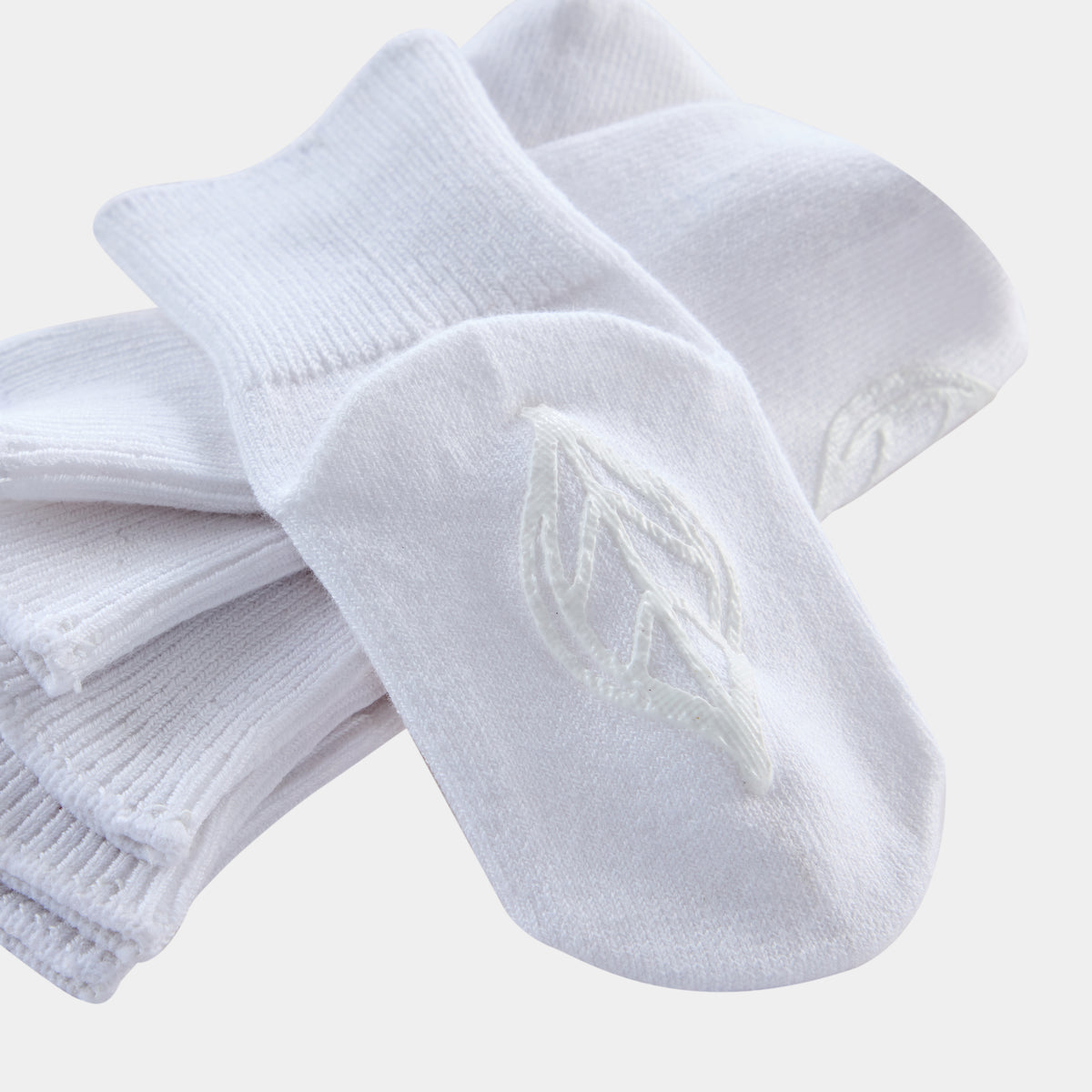 Silk Blended Anti Slip Socks - Blue 3-Pair Set