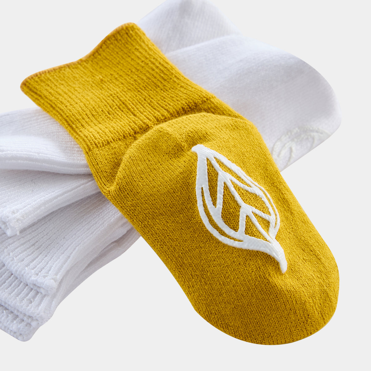 Silk Blended Anti Slip Socks - Yellow 3-Pair Set