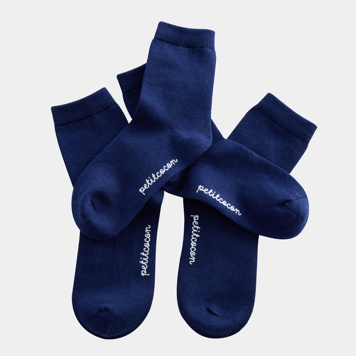 Silk Blended Socks - Navy 2-Pair Set