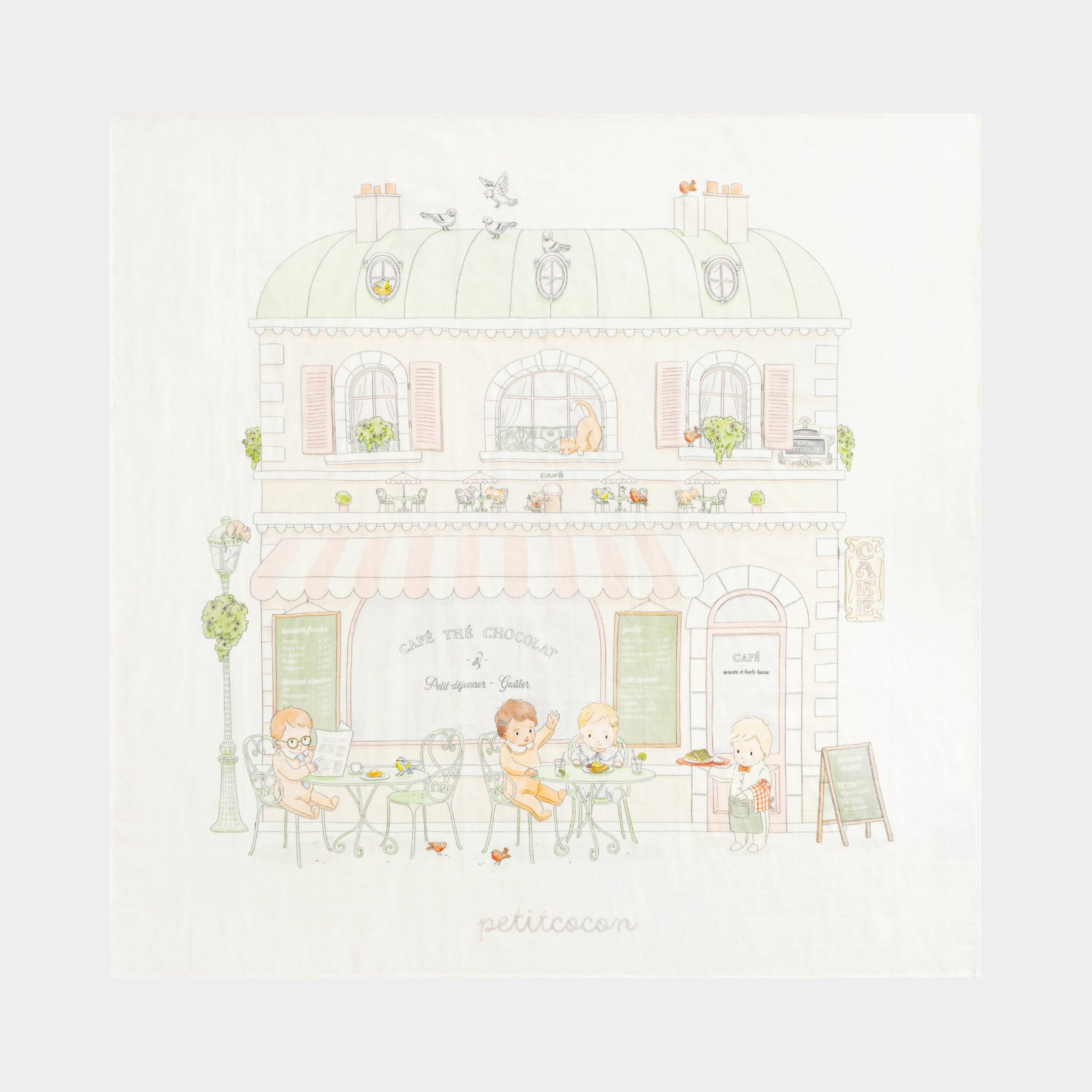 Silk Blended Swaddle - Café