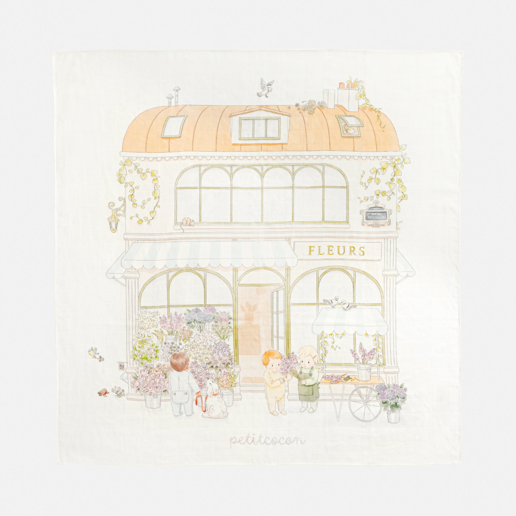 Silk Blended Swaddle - Fleuriste