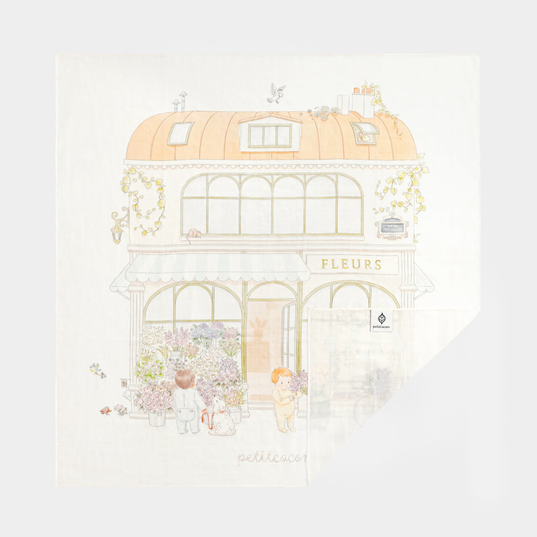 Silk Blended Swaddle - Fleuriste
