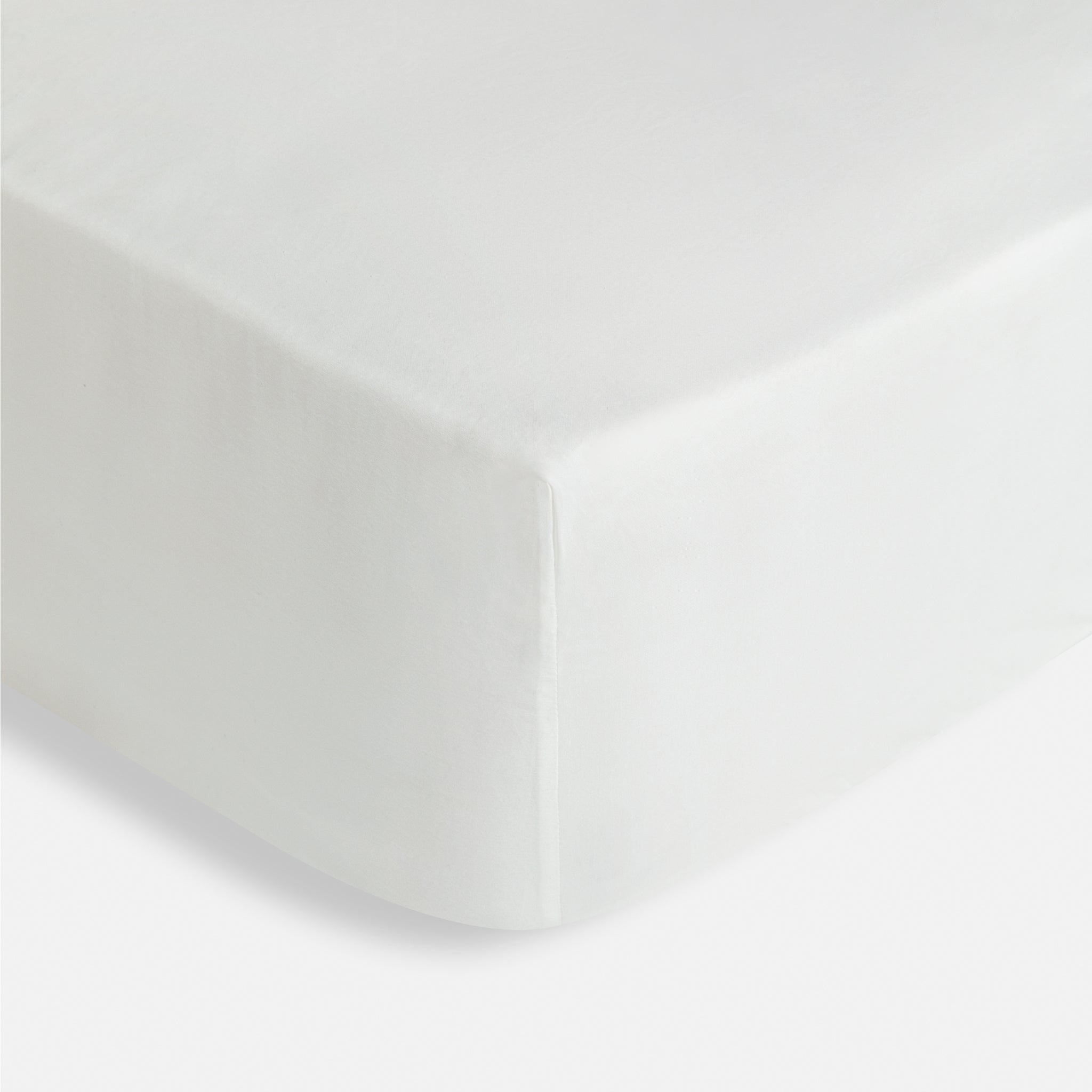Silk Blended Fitted Sheet - Blanc