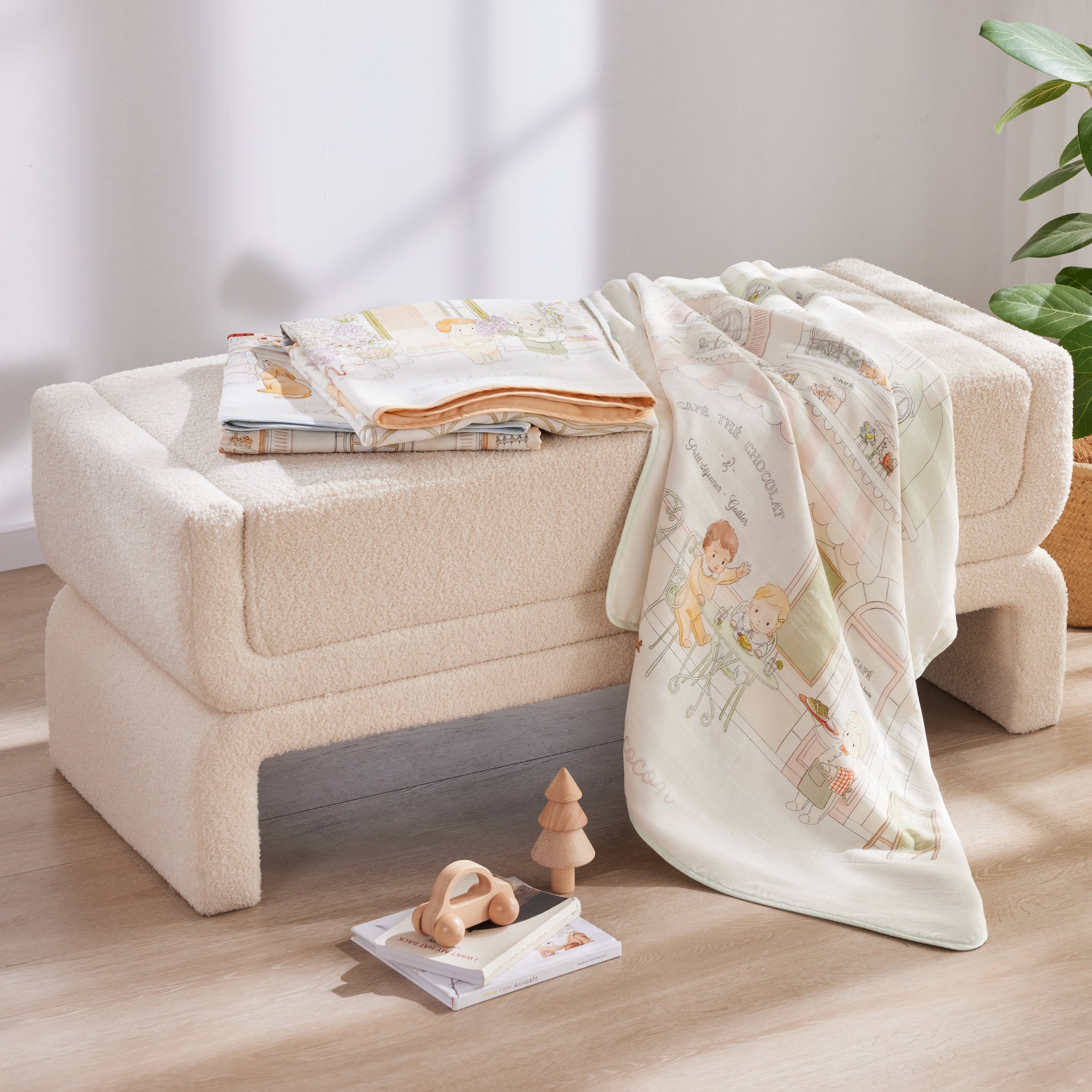 Silk Blended Swaddle Blankets