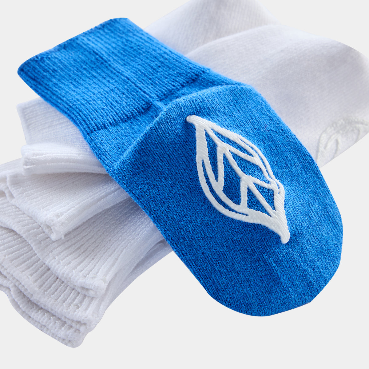 Silk Blended Anti Slip Socks - Blue 3-Pair Set