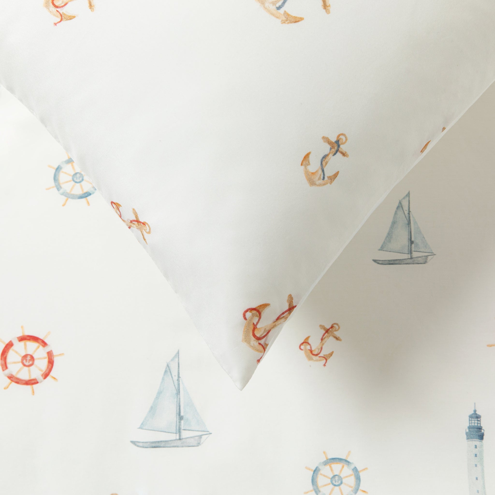 Silk Blended Bed Linen Set - Marine