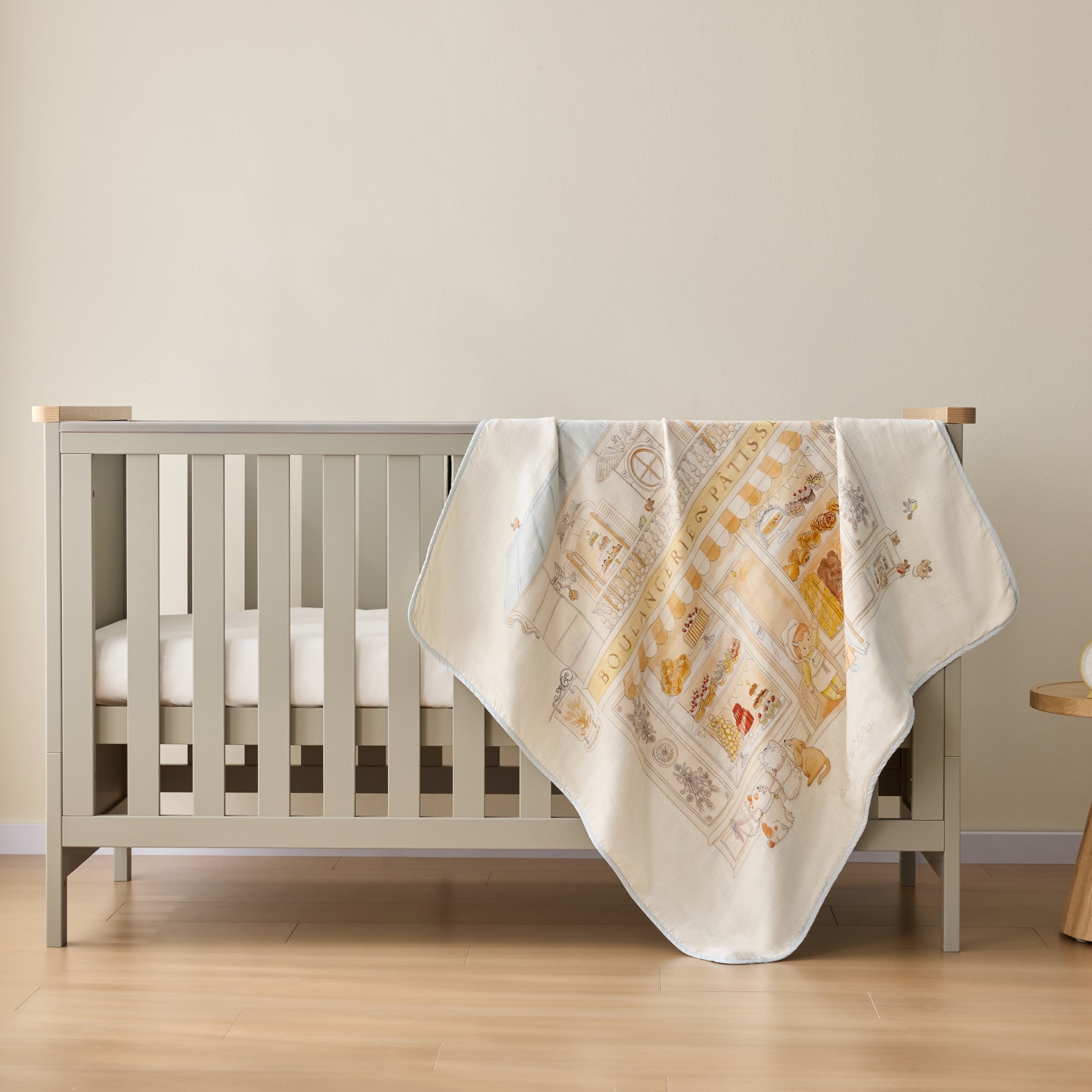 Silk Blended Swaddle Blanket - Boulangerie