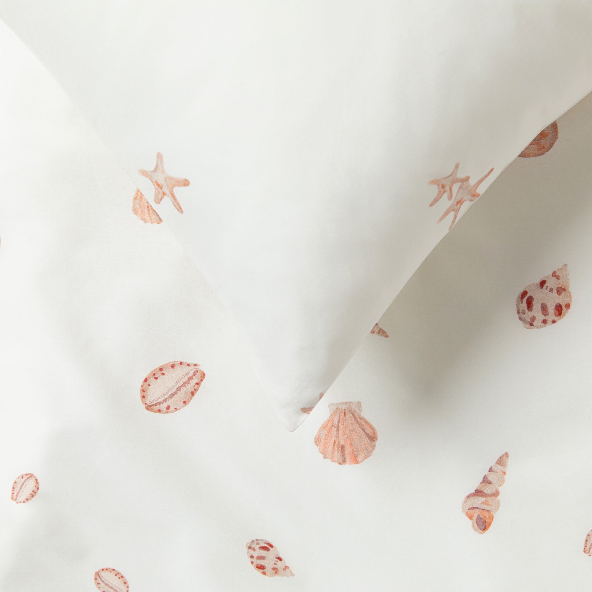 Silk Blended Bed Linen Set - Coquillages Roses