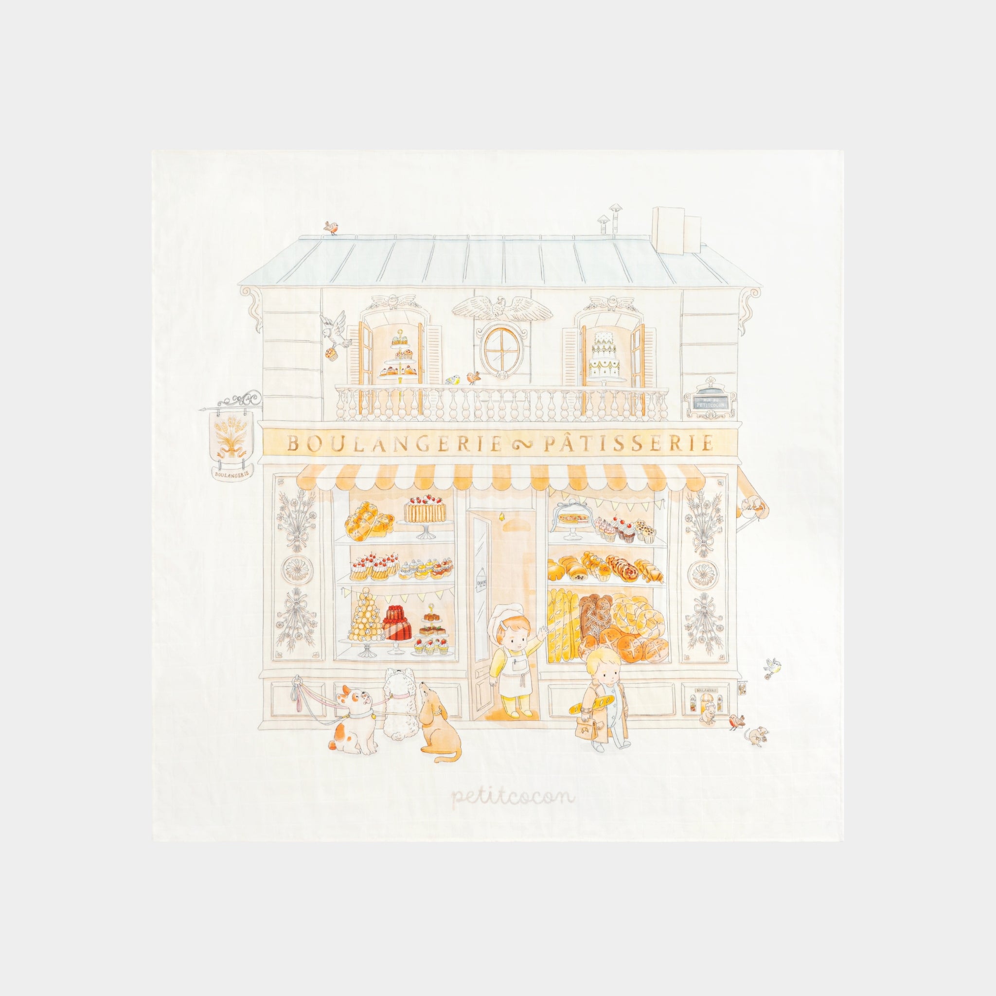 Silk Blended Swaddle - Boulangerie