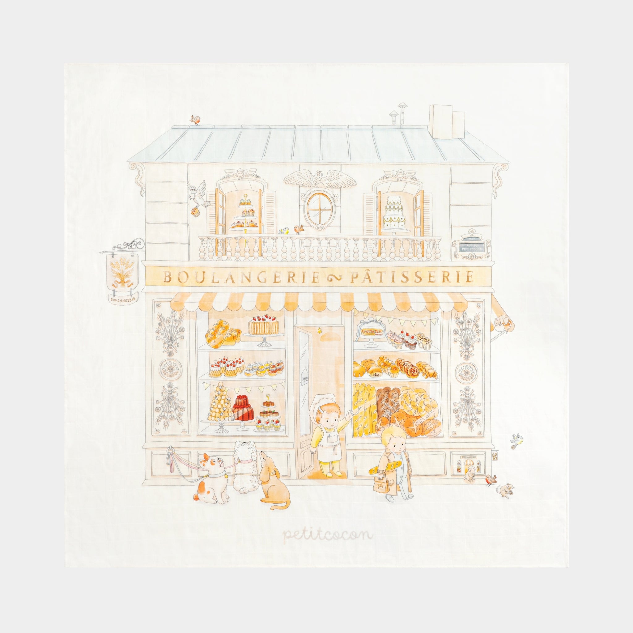 Silk Blended Swaddle - Boulangerie