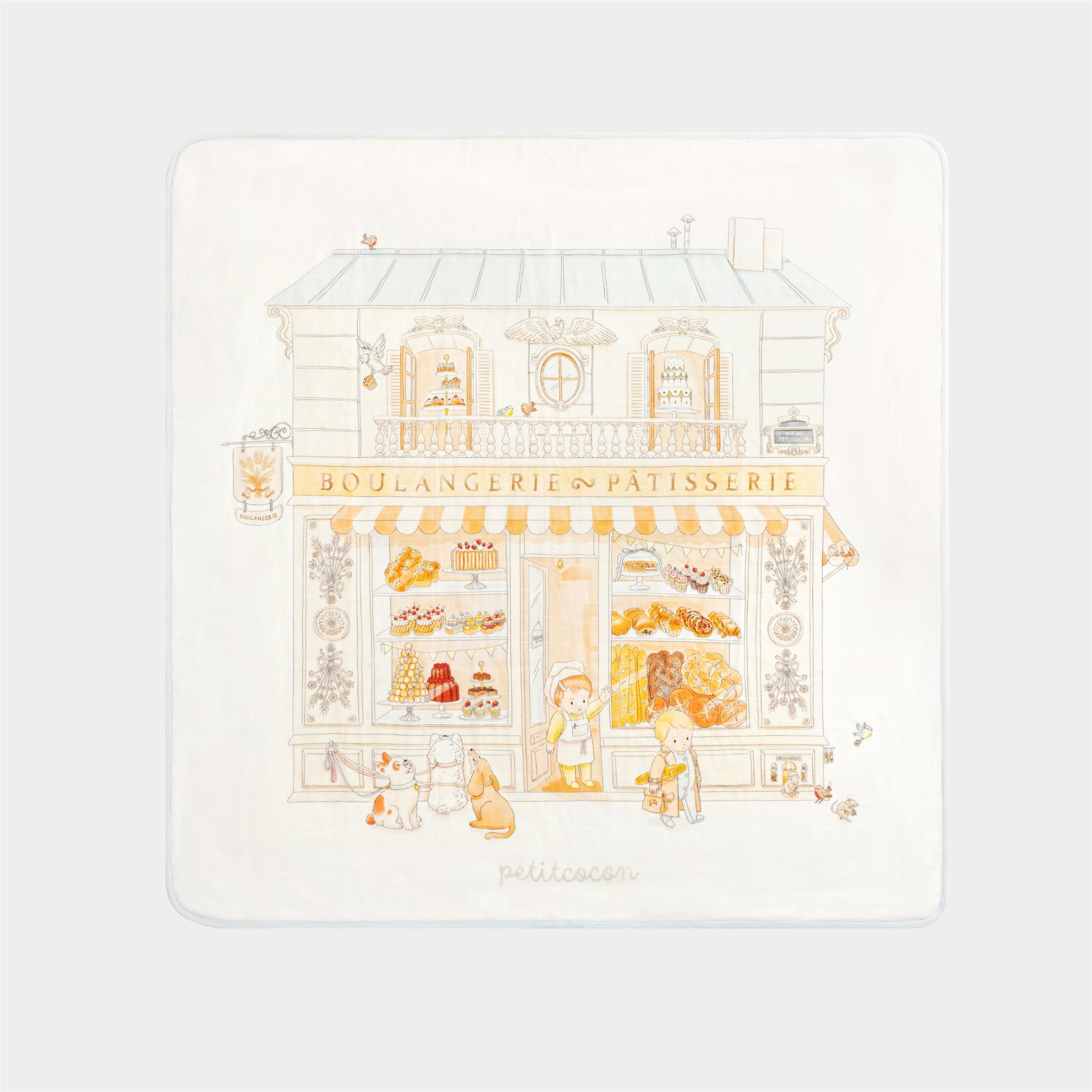 Silk Blended Swaddle Blanket - Boulangerie