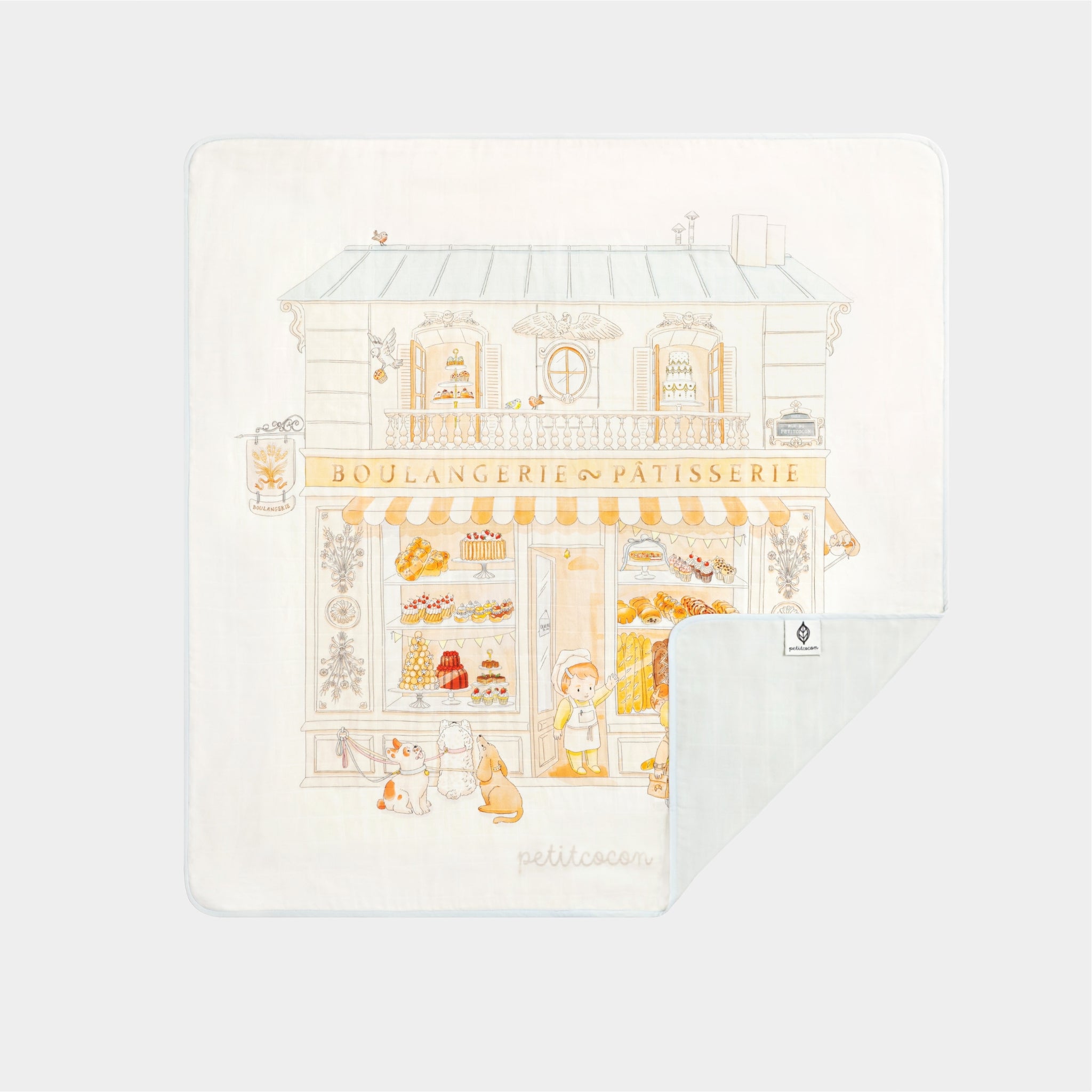 Silk Blended Swaddle Blanket - Boulangerie