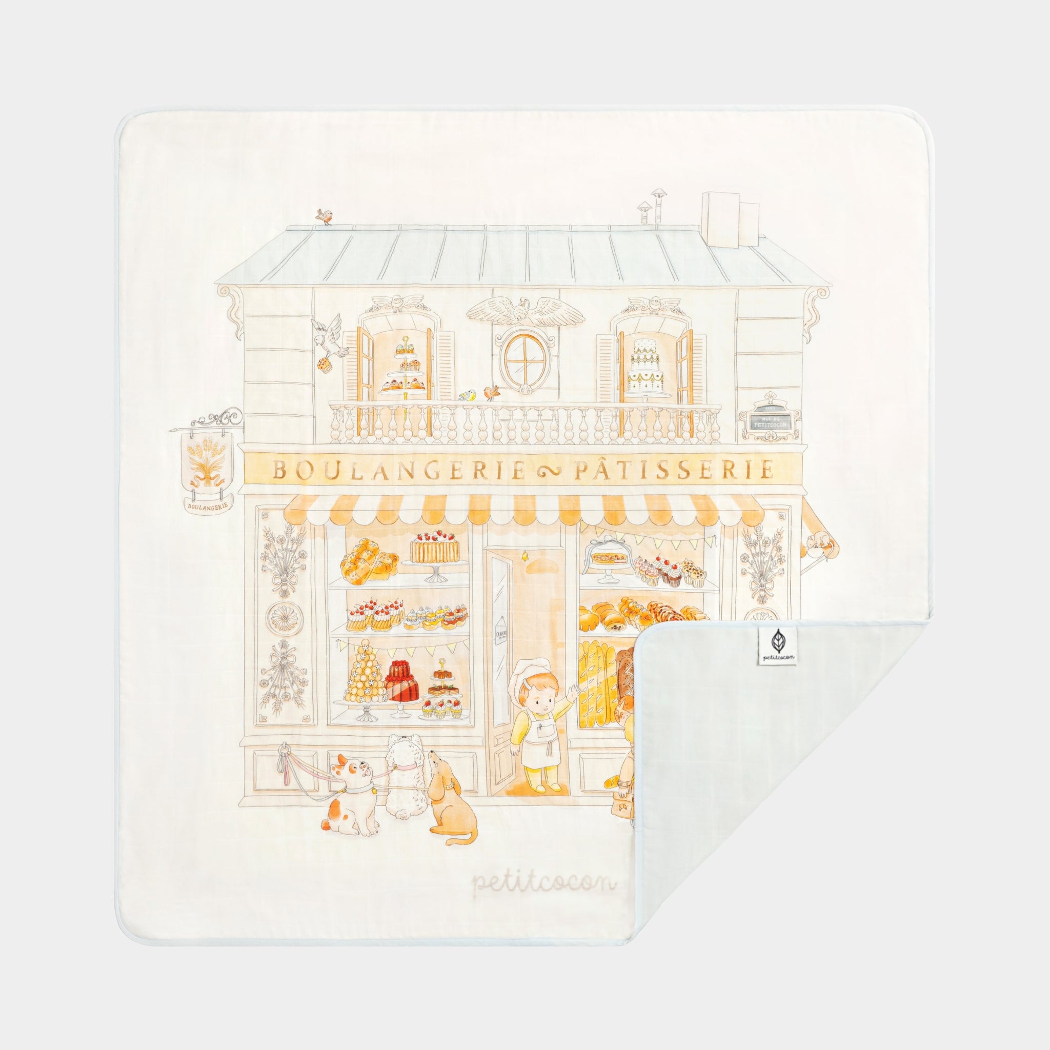 Silk Blended Swaddle Blanket - Boulangerie