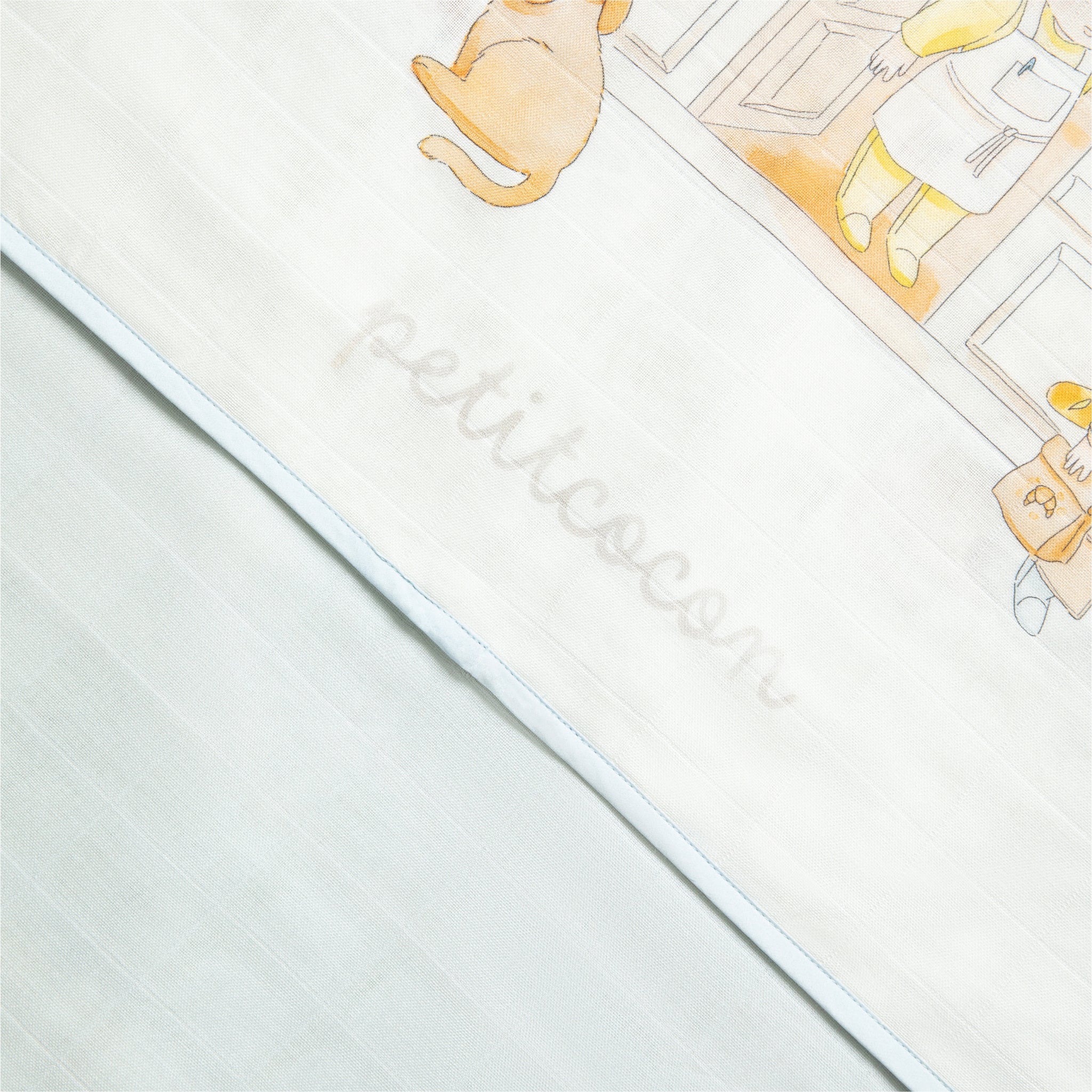 Silk Blended Swaddle Blanket - Boulangerie