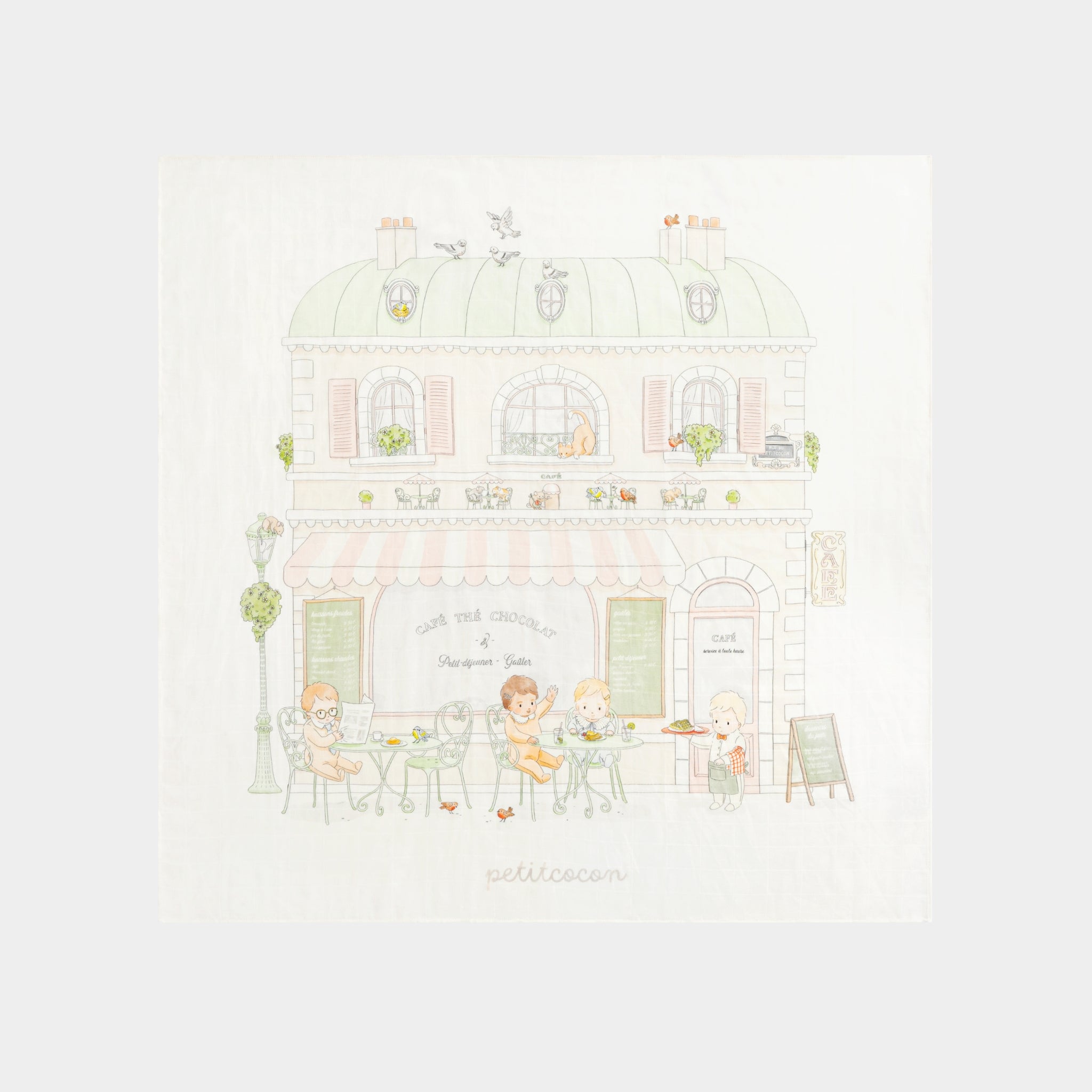 Silk Blended Swaddle - Café