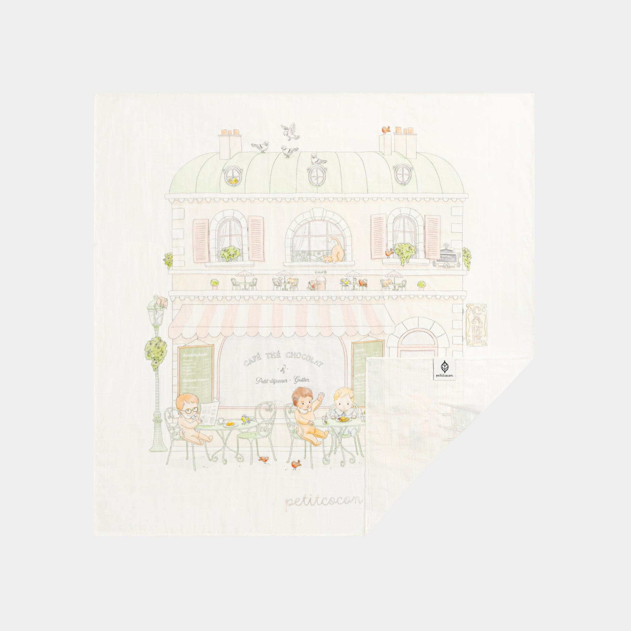 Silk Blended Swaddle - Café