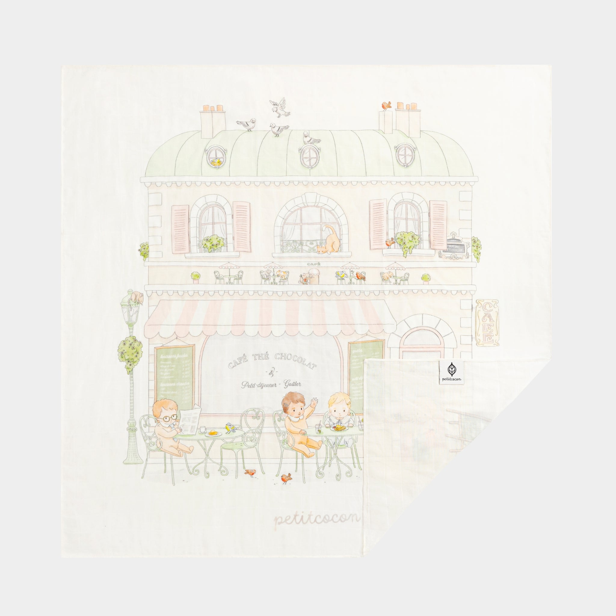 Silk Blended Swaddle - Café