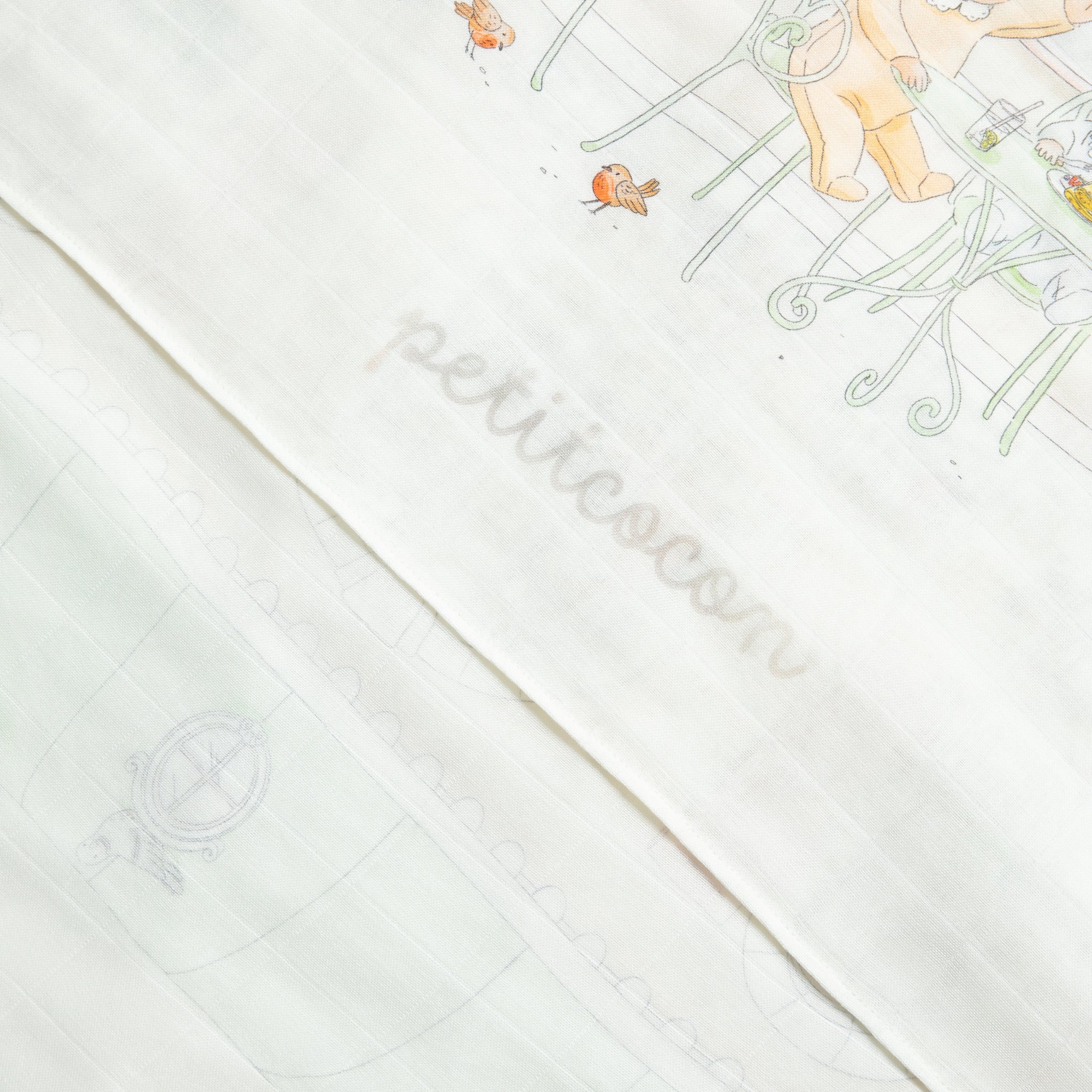 Silk Blended Swaddle - Café
