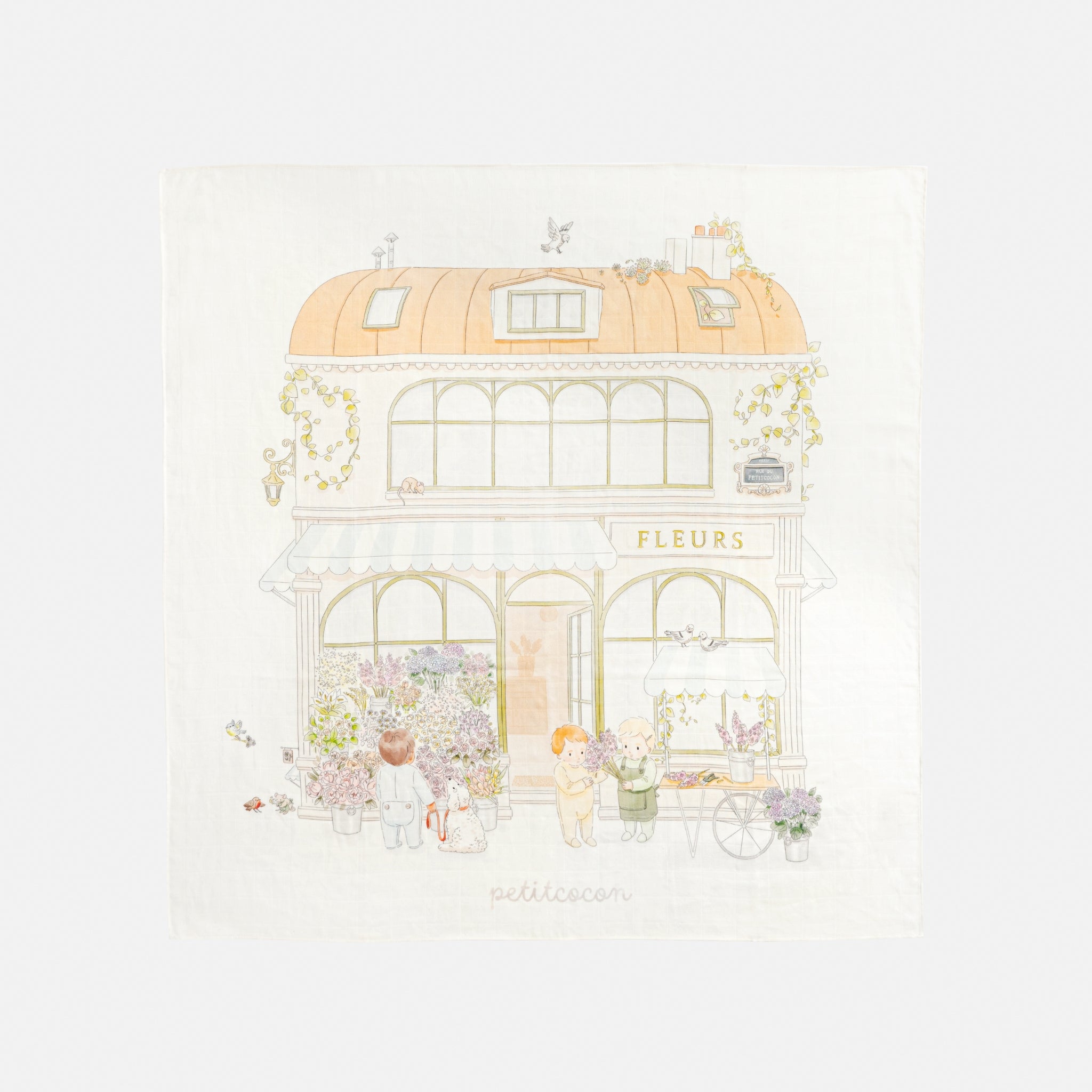 Silk Blended Swaddle - Fleuriste